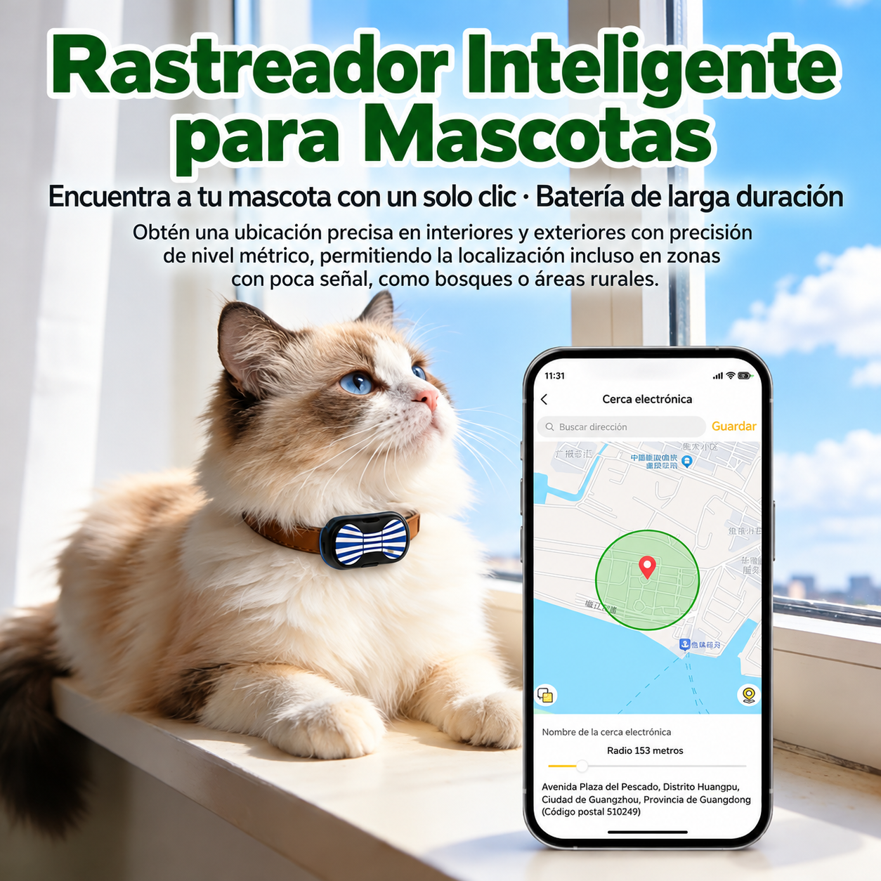 Cerca Electrónica y Búsqueda en 1-Clic GPS Gatos